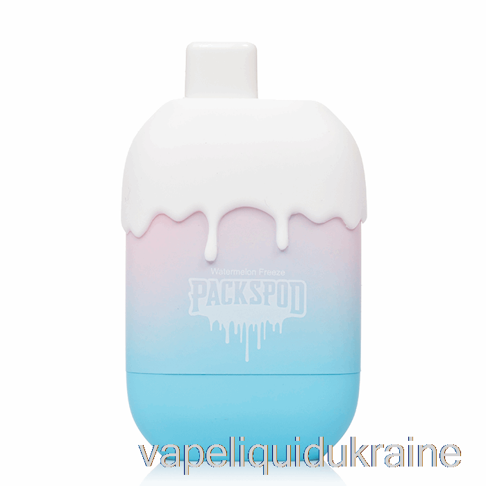 Vape Liquid Ukraine Packwood Packspod 5000 Disposable Miami Haze (Watermelon Freeze)